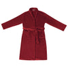 Accappatoio Vidaxx senza cappuccio rosso bordeaux con flanella