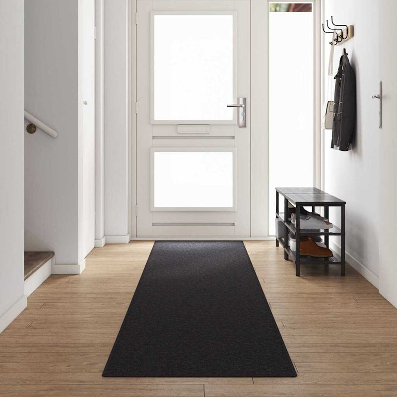 Vidaxl tapijt loper antraciet 80 x 500 cm 100% polypropyleen