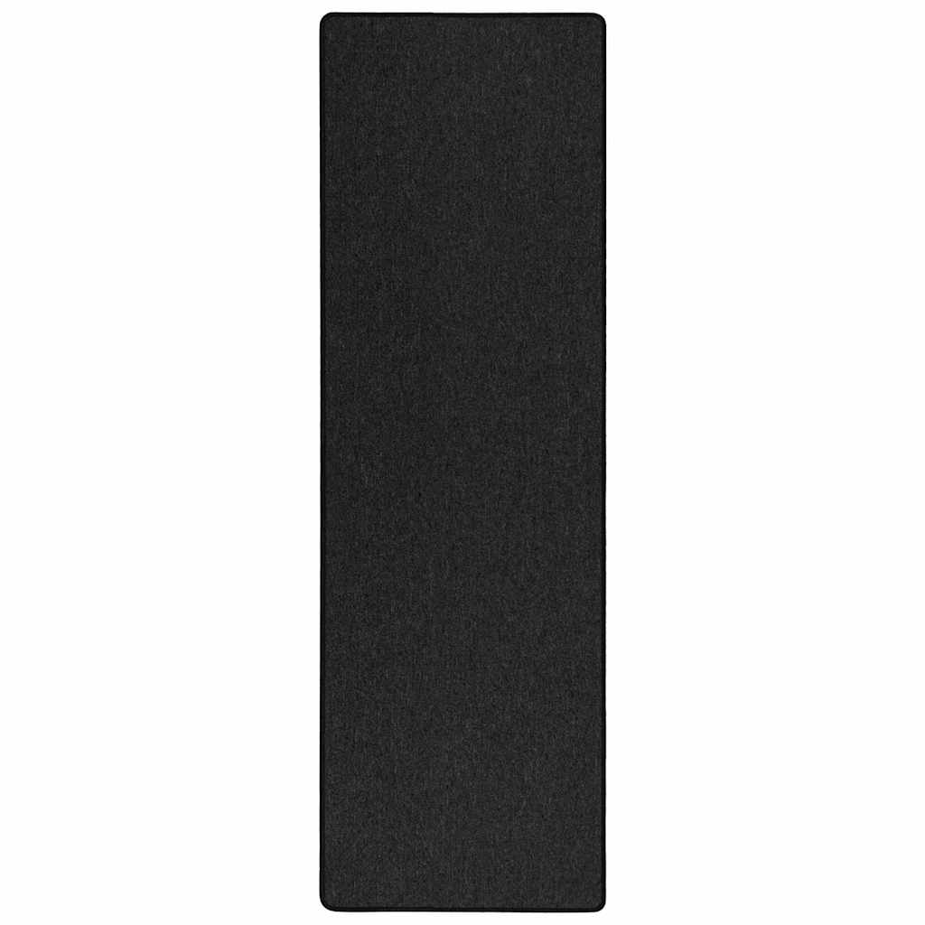Alfombra de pasillo Vidaxl antracita 100 x 250 cm 100% polipropileno