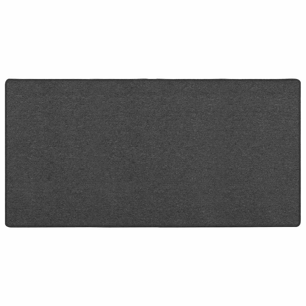 Alfombra de pasillo Vidaxl gris oscuro 100 x 200 cm 100% polipropileno