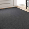 Alfombra de pasillo Vidaxl gris oscuro 100 x 250 cm 100% polipropileno