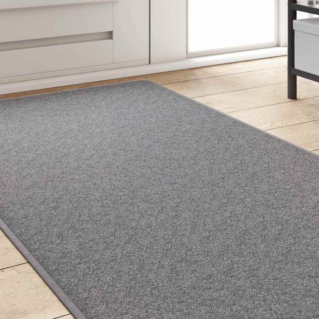 Alfombra de pasillo vidaxl gris claro 80 x 500 cm 100% polipropileno