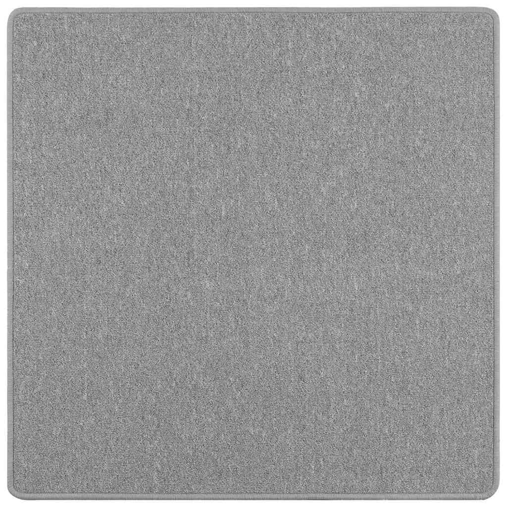 Vidaxl tapijt loper lichtgrijs 100 x 100 cm 100% polypropyleen