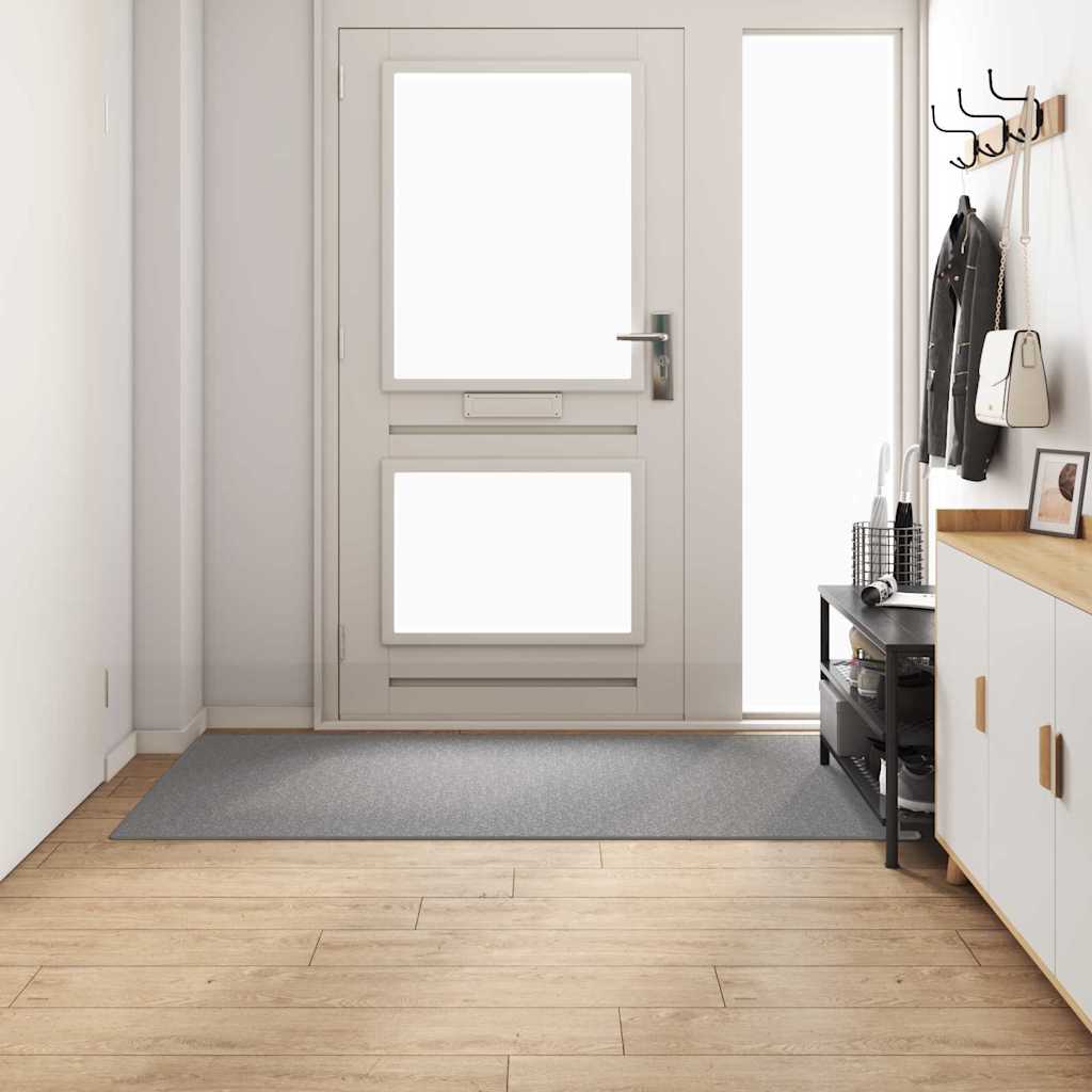 Alfombra de pasillo vidaxl gris claro 100 x 200 cm 100% polipropileno