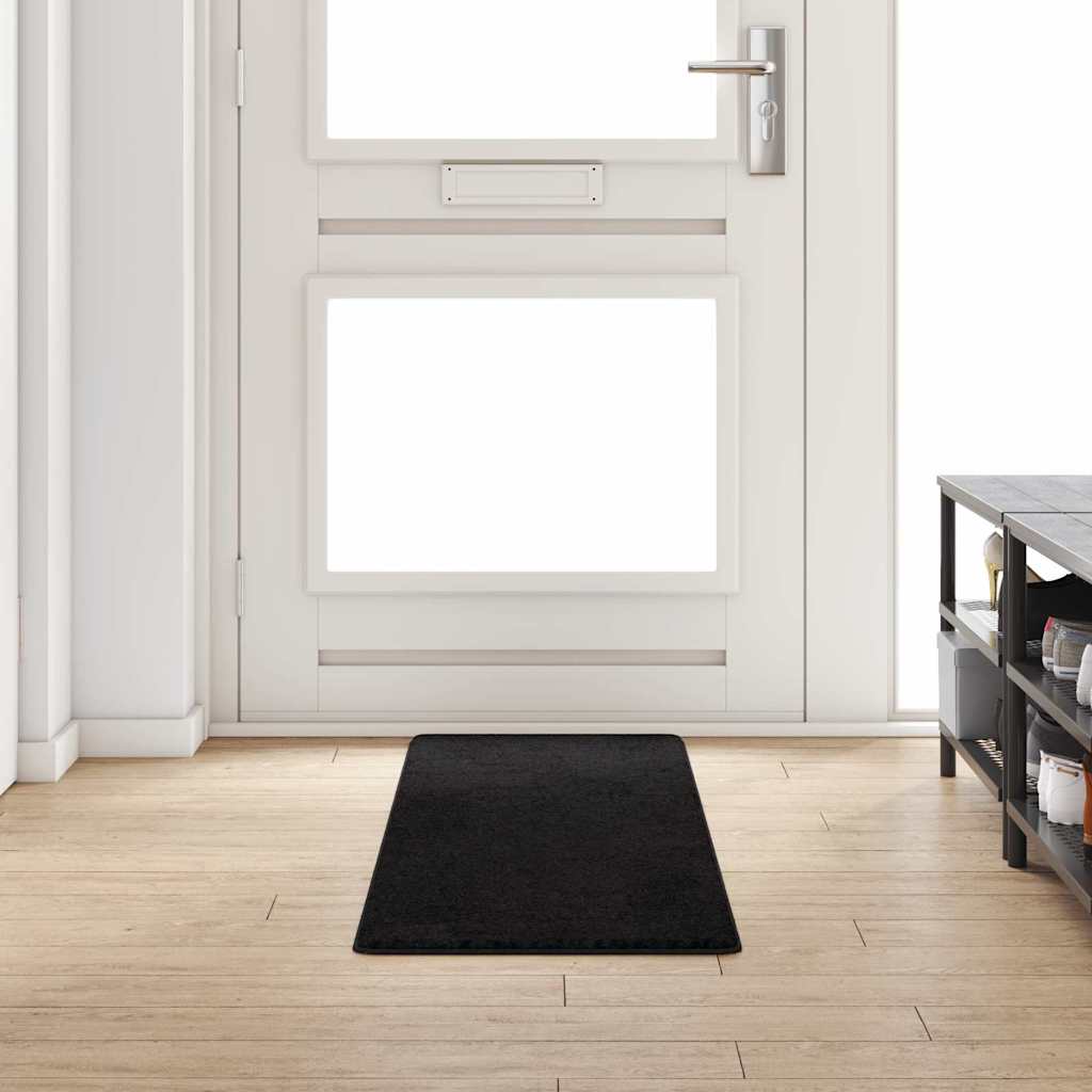 Alfombra de pasillo Vidaxx negra 50 x 200 cm 100% mechón de polipropileno