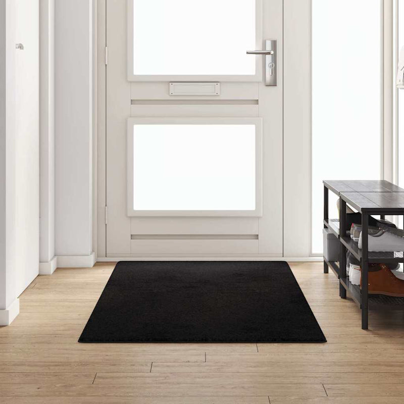 Alfombra de pasillo Vidaxx negra 100 x 250 cm 100% mechón de polipropileno