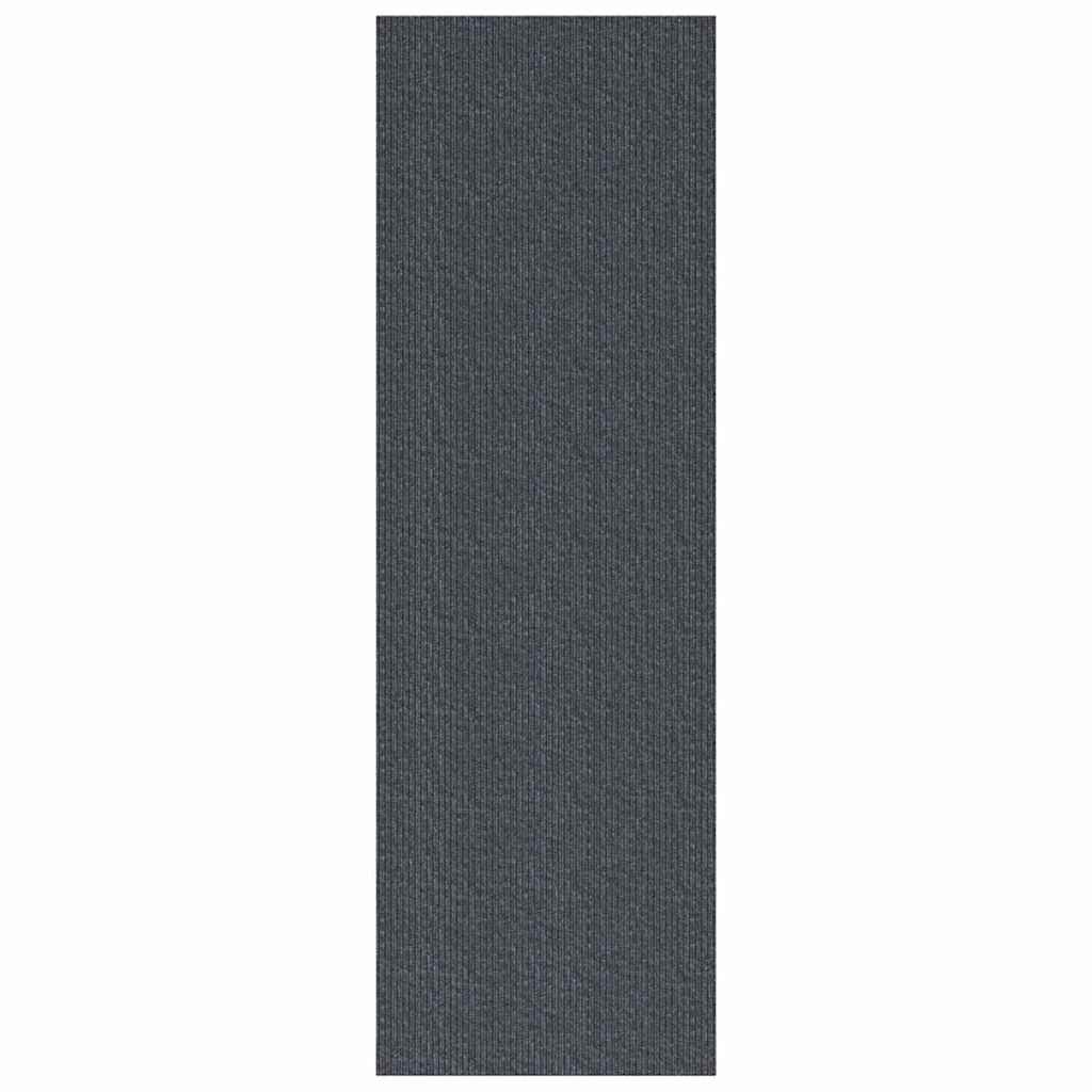 Vidaxl tapijt loper grijs 80 x 200 cm stof