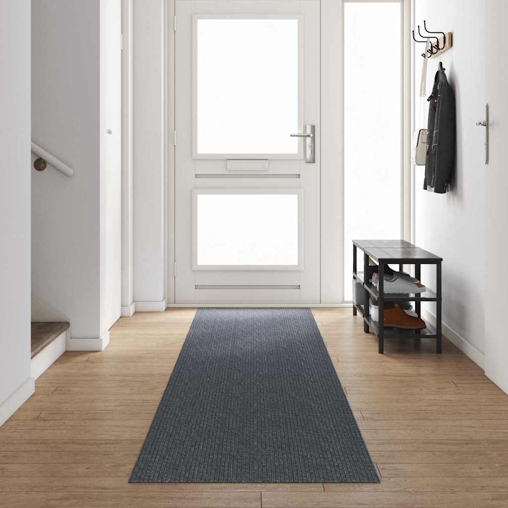 Passatoia per tappeti Vidaxx tessuto grigio 80 x 500 cm