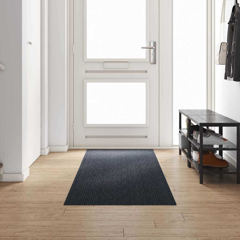 Vidaxl tapijt loper antraciet 80 x 300 cm stof