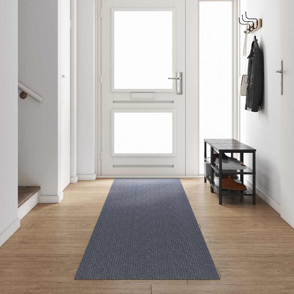 Passatoia per tappeti Vidaxl tessuto grigio chiaro 80 x 500 cm