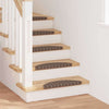 Tappetini per scale autoadesivi Vidaxx 15 pezzi marrone 56 x 17 x 3 cm