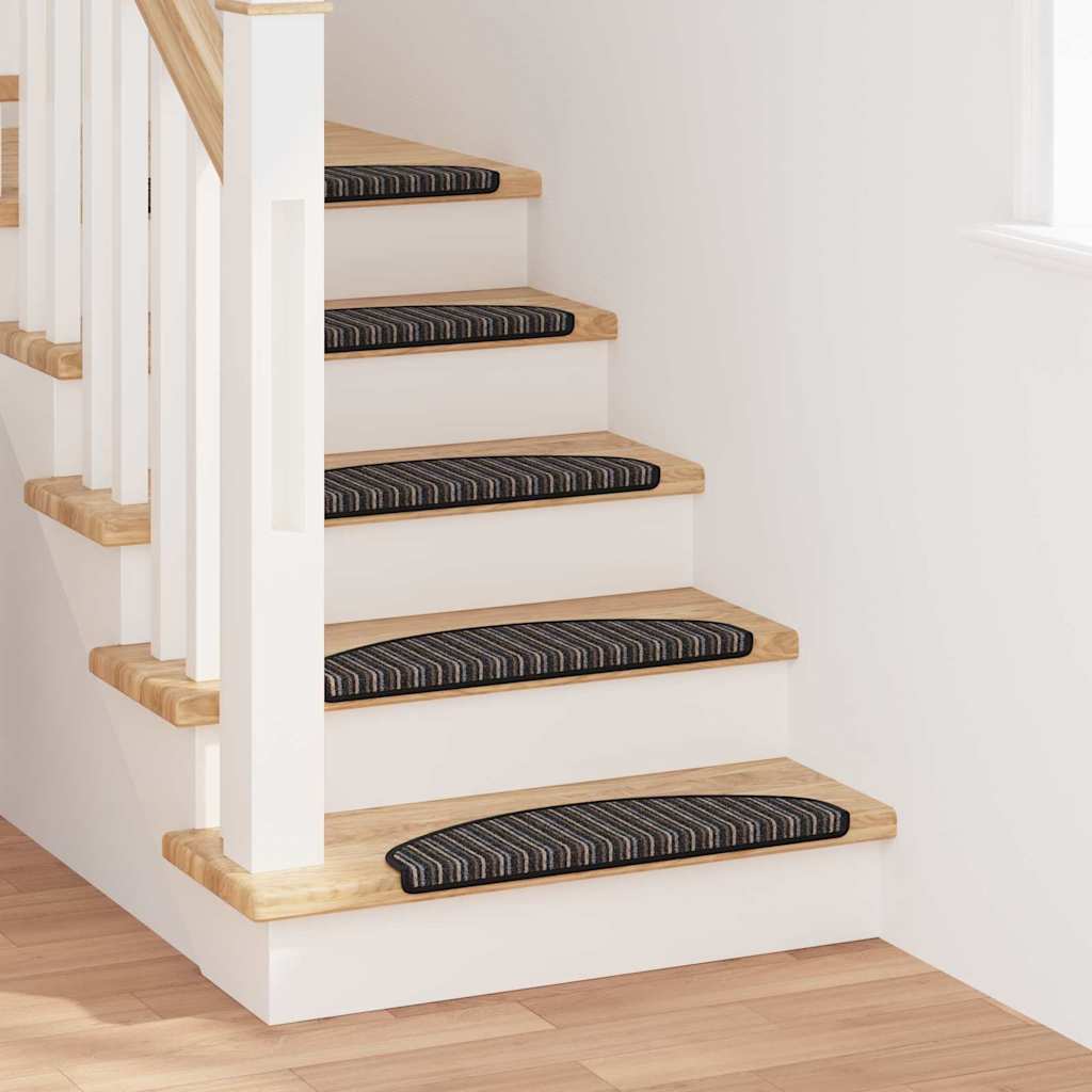 Tappetini per scale autoadesivi Vidaxx 15 pezzi antracite 65 x 21 x 4 cm