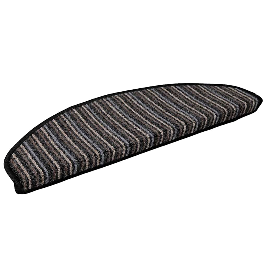 Tappetini per scale autoadesivi Vidaxx 15 pezzi antracite 65 x 21 x 4 cm