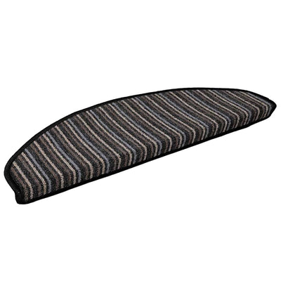 Vidaxl zelfklevende trapmatten 15 pcs antraciet 65 x 21 x 4 cm
