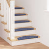 Tappetini per scale autoadesivi Vidaxx 15 pezzi blu 65 x 21 x 4 cm