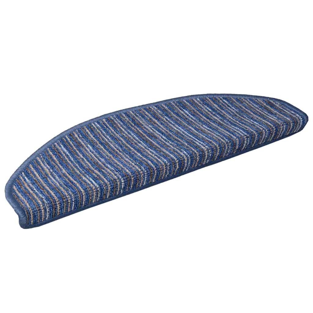Tappetini per scale autoadesivi Vidaxx 15 pezzi blu 65 x 21 x 4 cm