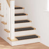 Vidaxx alfombras de escalera autoadhesivas 15 piezas antracita 65 x 21 x 4 cm