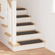 Tappetini per scale autoadesivi Vidaxx 15 pezzi antracite 65 x 21 x 4 cm