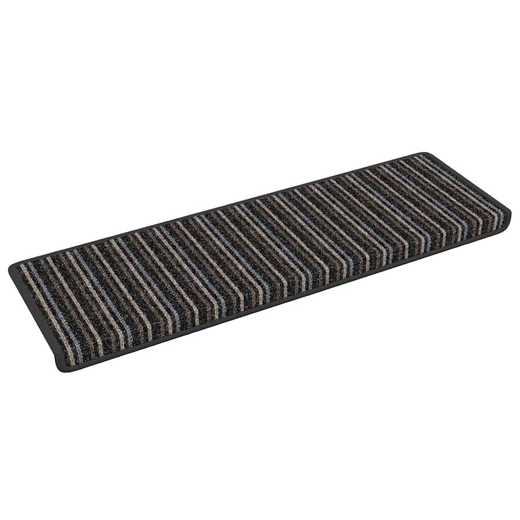Tappetini per scale autoadesivi Vidaxx 15 pezzi antracite 65 x 21 x 4 cm