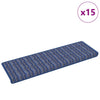 Vidaxx Tappetini per scale autoadesivi a righe 15 pezzi blu 65 x 21 x 4 cm
