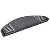 Tappetini per scale autoadesivi Vidaxx 15 pezzi antracite 65 x 21 x 4 cm