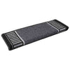 Tappetini per scale autoadesivi Vidaxx 15 pezzi antracite 65 x 21 x 4 cm