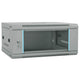 Vidaxl netwerk kabinet met opslag grijs 60 x 45 x 28 cm staal