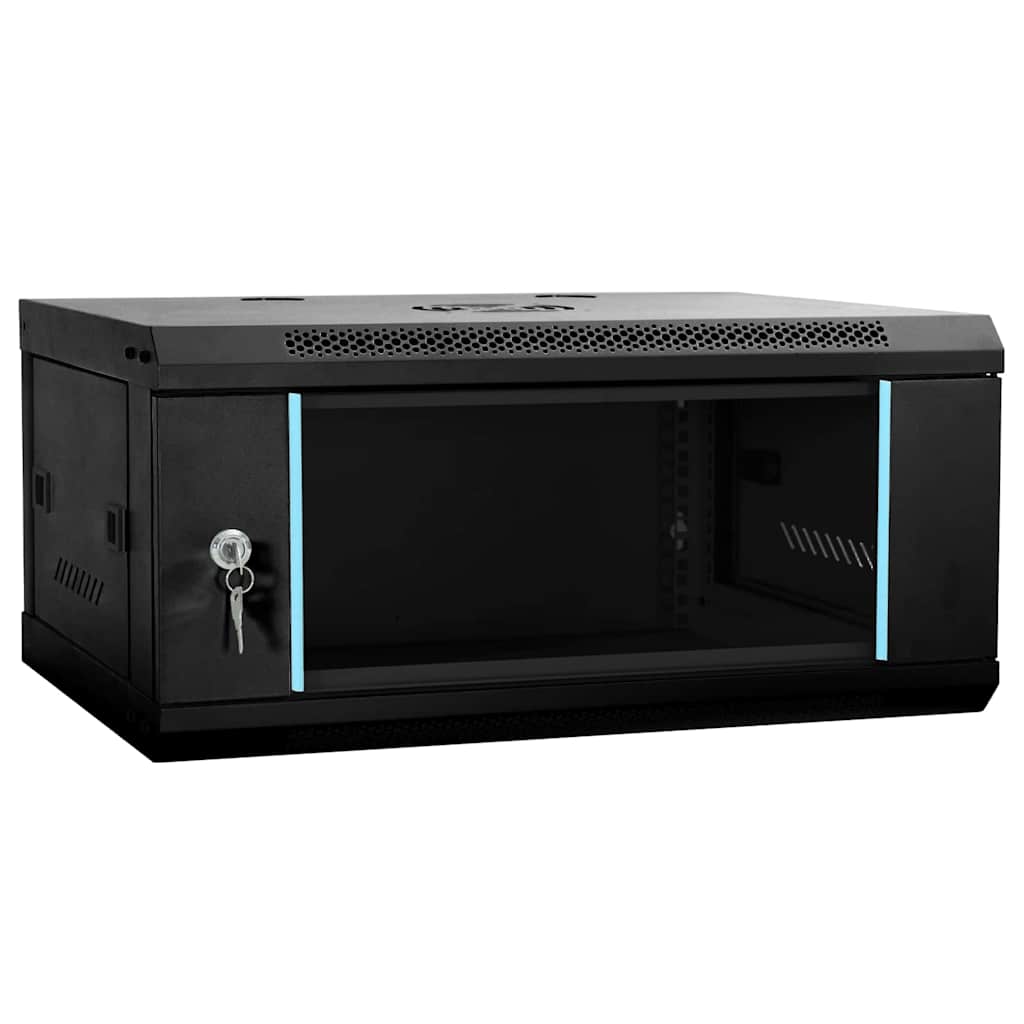 Mueble de red vidaxxl con almacenaje negro 60 x 35 x 28 cm acero