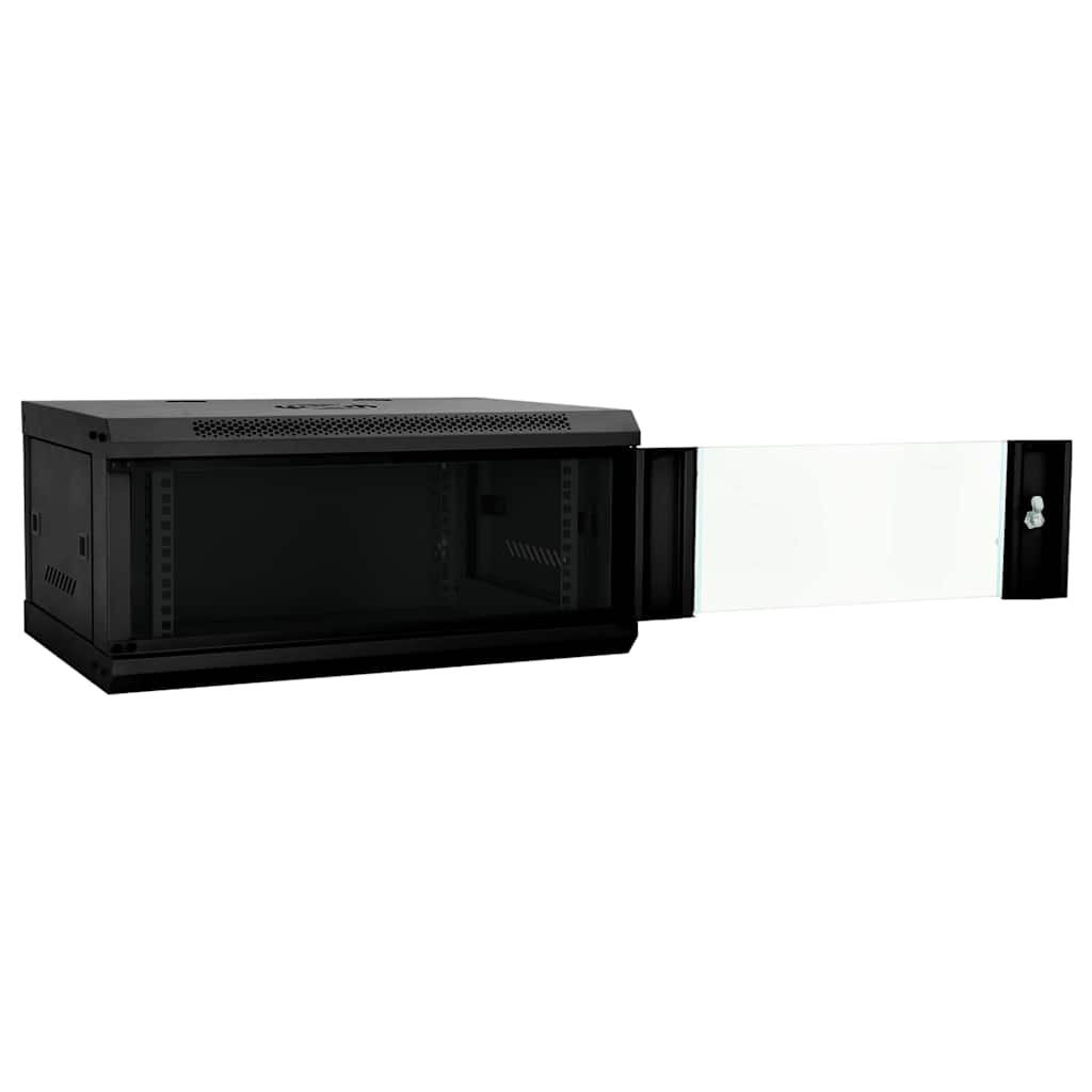 Mueble de red vidaxxl con almacenaje negro 60 x 35 x 28 cm acero