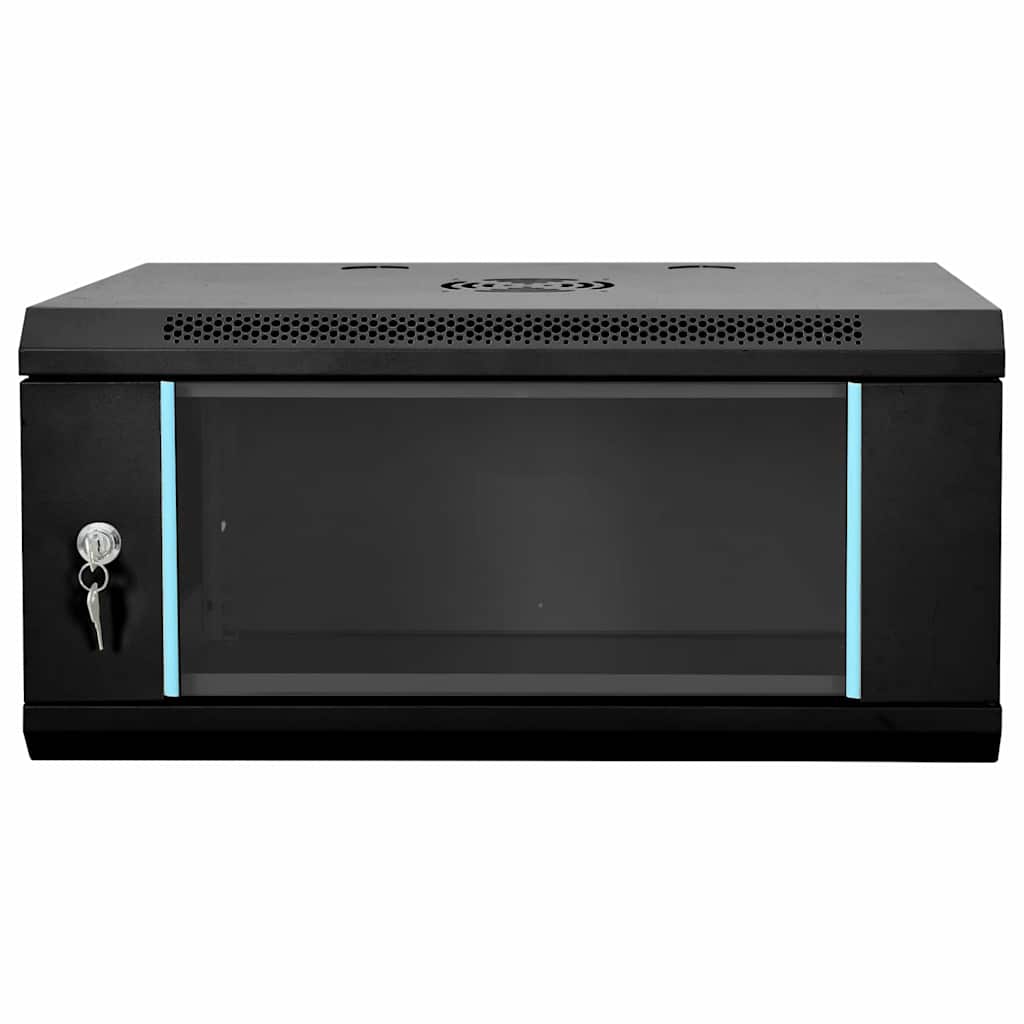 Mueble de red vidaxxl con almacenaje negro 60 x 35 x 28 cm acero