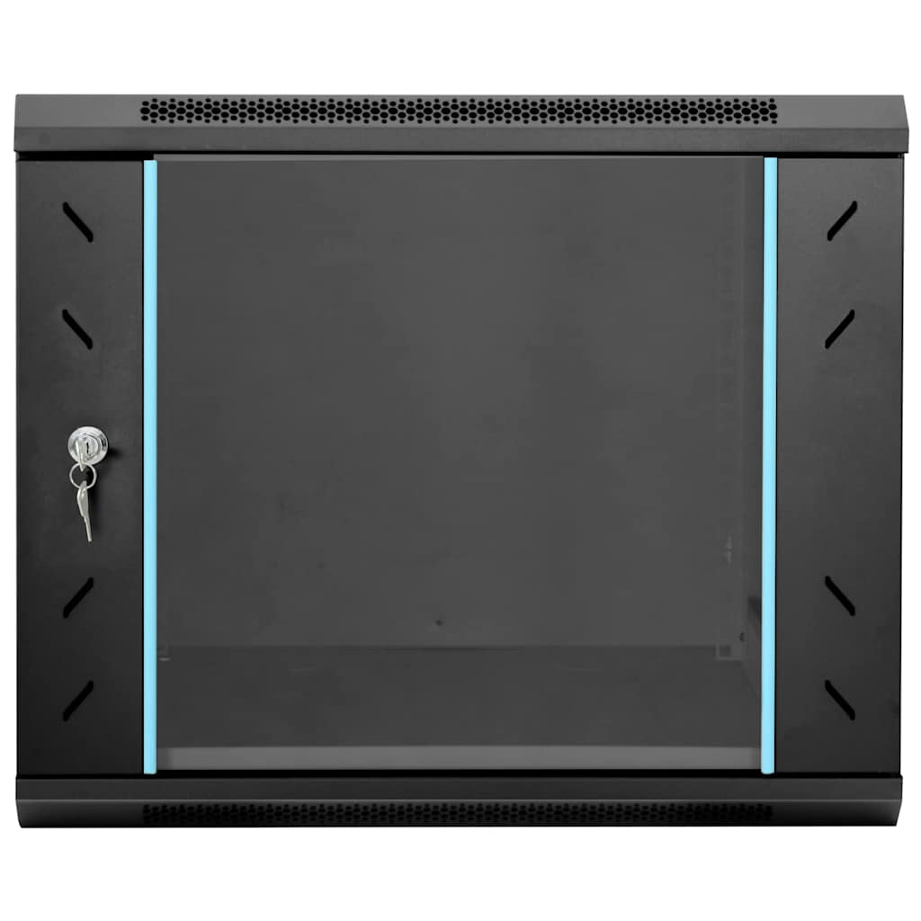 Armario de red vidaxxl con almacenaje negro 60 x 60 x 50 cm acero