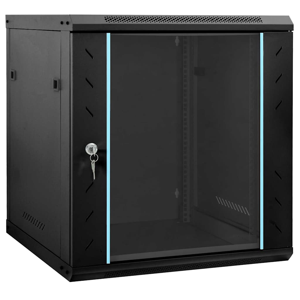 Mueble de red vidaxxl con almacenaje negro 60 x 45 x 65 cm acero