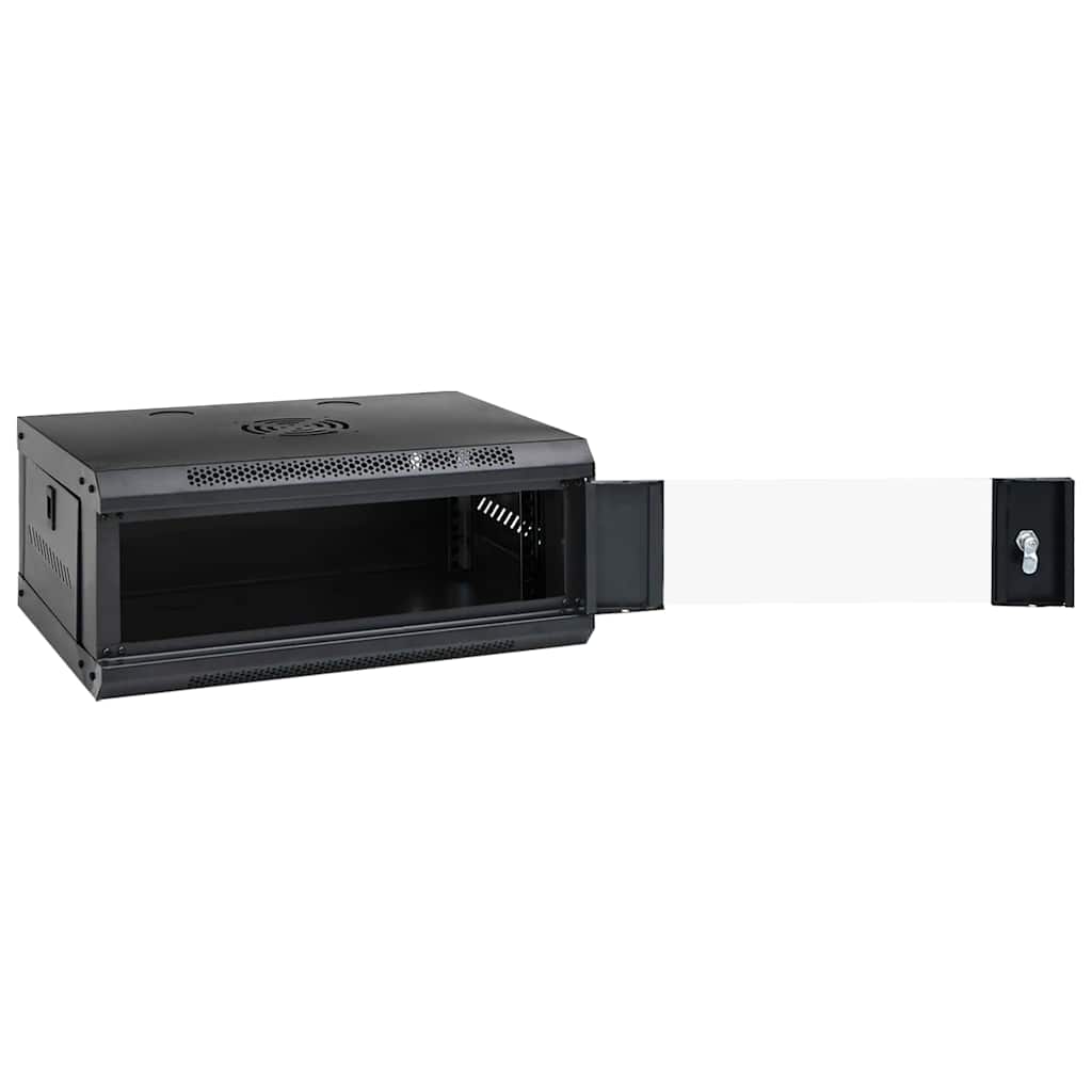 Mueble de red vidaxxl con almacenaje negro 53 x 45 x 21 cm acero