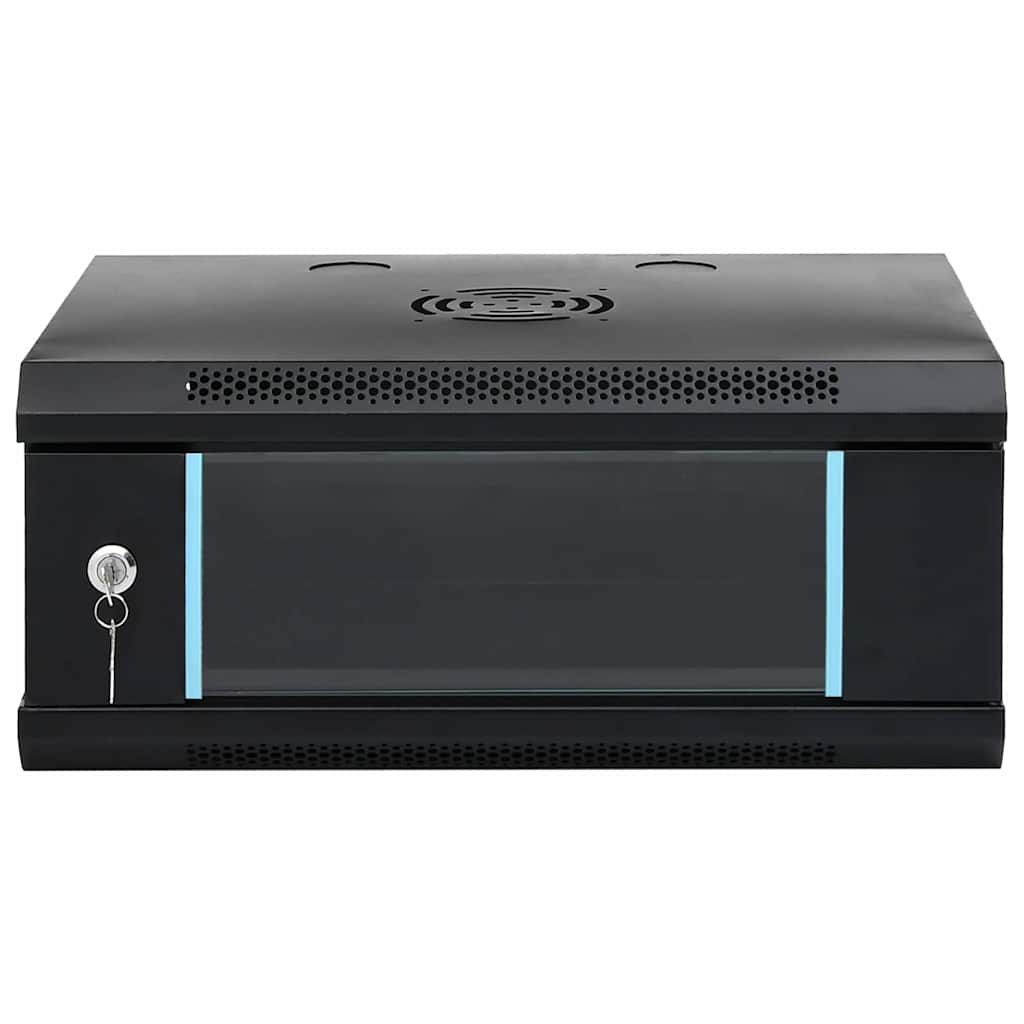Mueble de red vidaxxl con almacenaje negro 53 x 45 x 21 cm acero