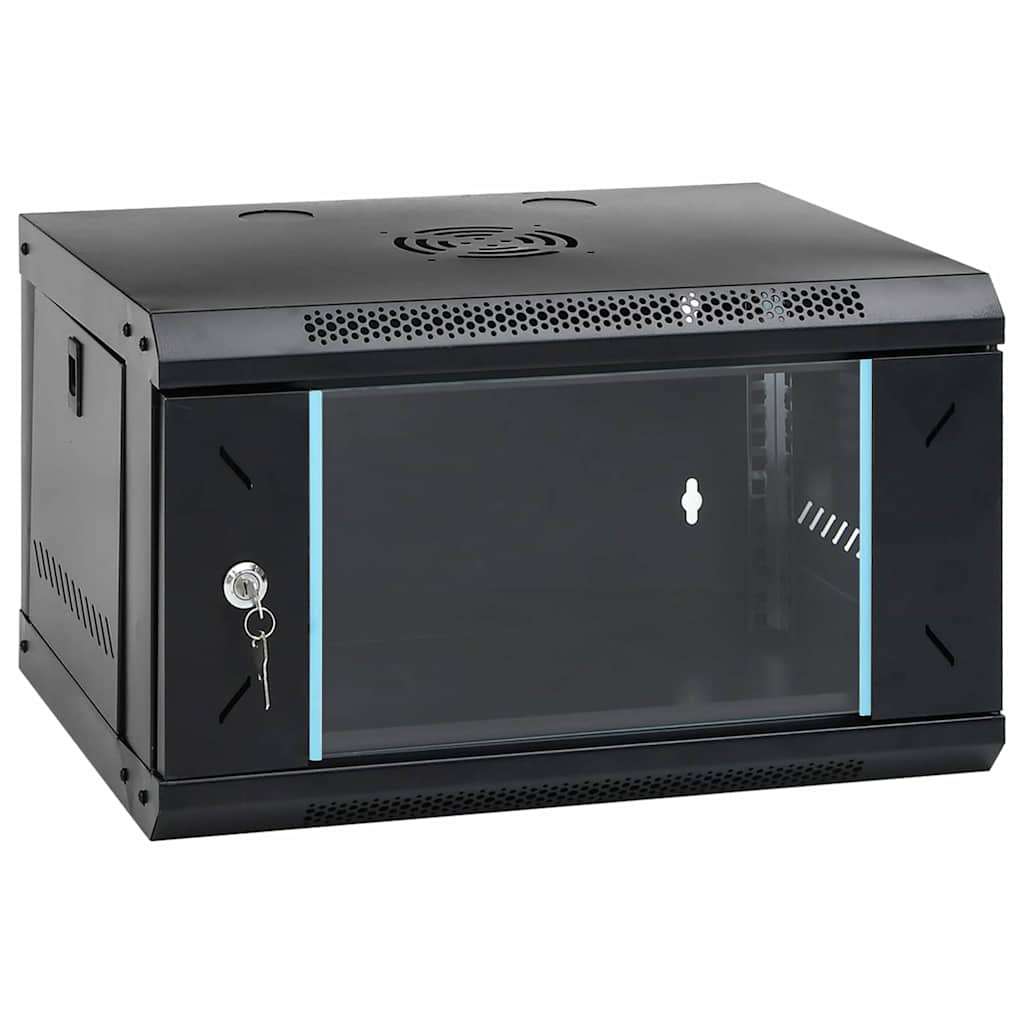 Mueble de red vidaxxl con almacenaje negro 53 x 45 x 30 cm acero
