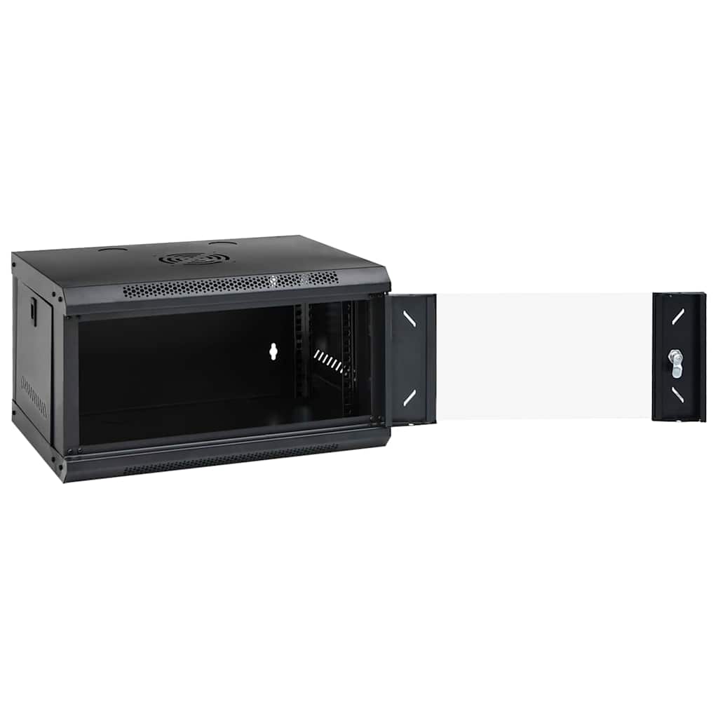 Mueble de red vidaxxl con almacenaje negro 53 x 45 x 30 cm acero