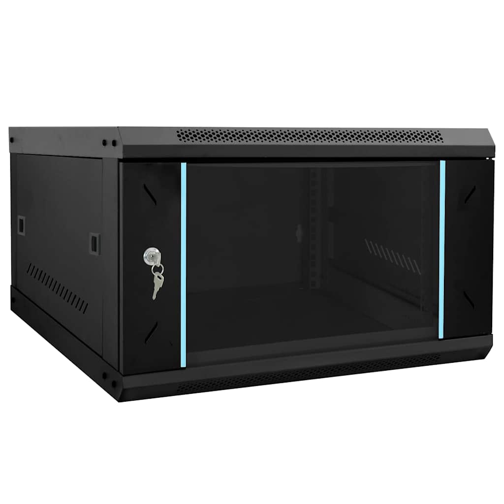 Mueble de red vidaxxl con almacenaje negro 53 x 60 x 30 cm acero