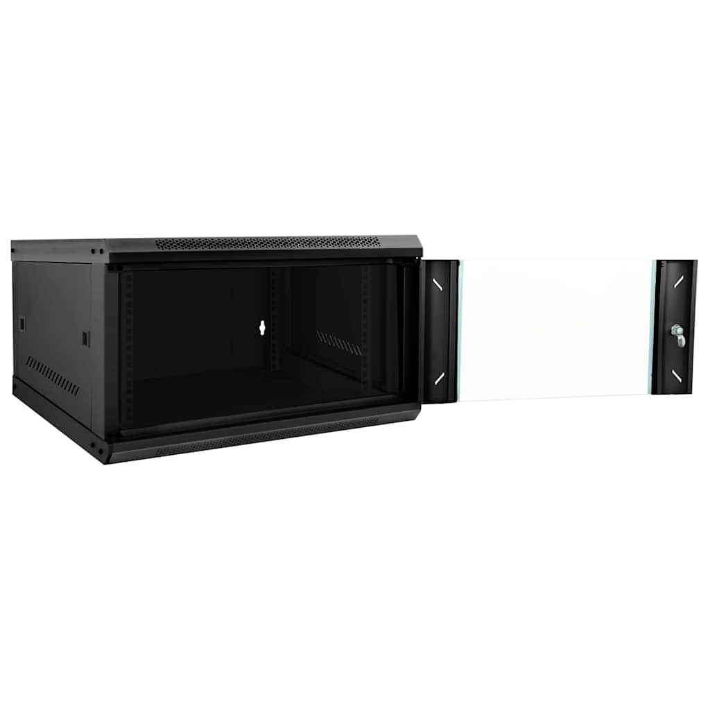 Mueble de red vidaxxl con almacenaje negro 53 x 60 x 30 cm acero