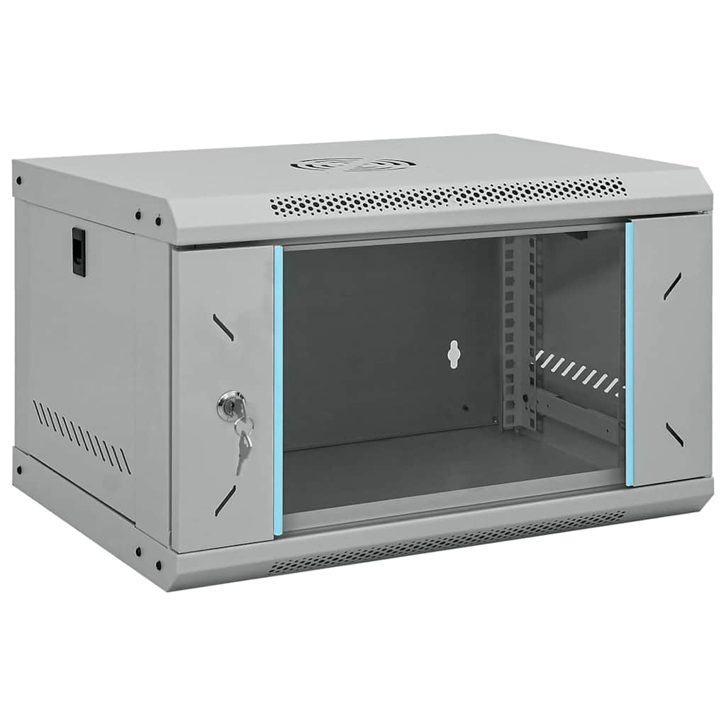 Armadio di rete Vidaxxl con contenitore grigio 53 x 45 x 30 cm in acciaio