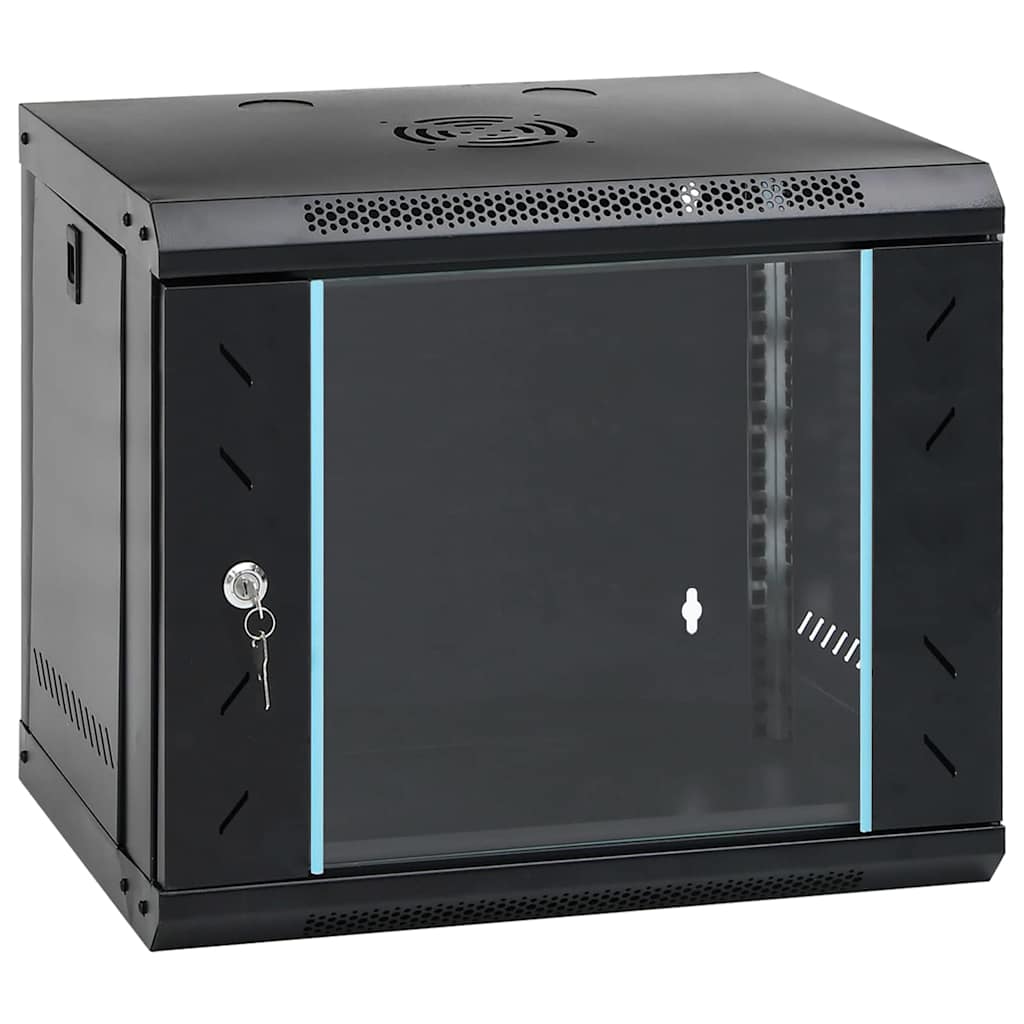 Mueble de red vidaxxl con almacenaje negro 53 x 45 x 45 cm acero