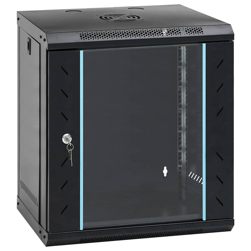 Armadio di rete Vidaxxl con contenitore in acciaio nero 53 x 45 x 60 cm