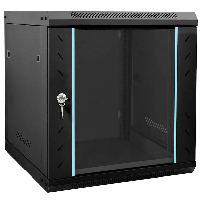 Mueble de red vidaxxl con almacenaje negro 53 x 60 x 60 cm acero
