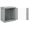 Vidaxl netwerk kabinet met opslag grijs 53 x 45 x 60 cm staal