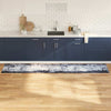 Vidaxl keuken vloerkleed grijs 300 x 60 cm fluweel