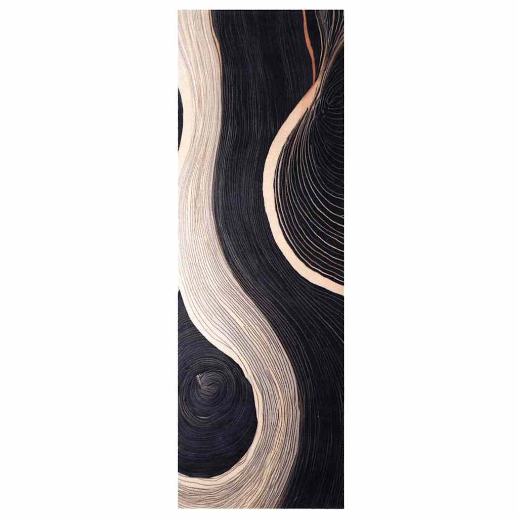 Tappeto da cucina VidaXL nero 180 x 60 cm in velluto