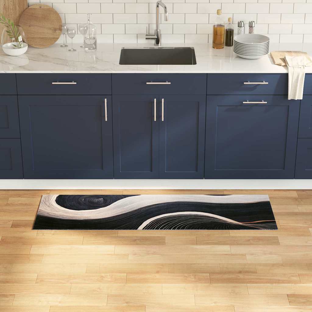 Tappeto da cucina VidaXL nero 150 x 45 cm in velluto