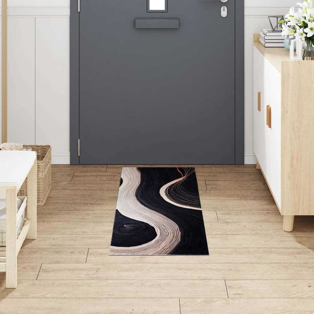 Tappeto da cucina VidaXL nero 150 x 45 cm in velluto