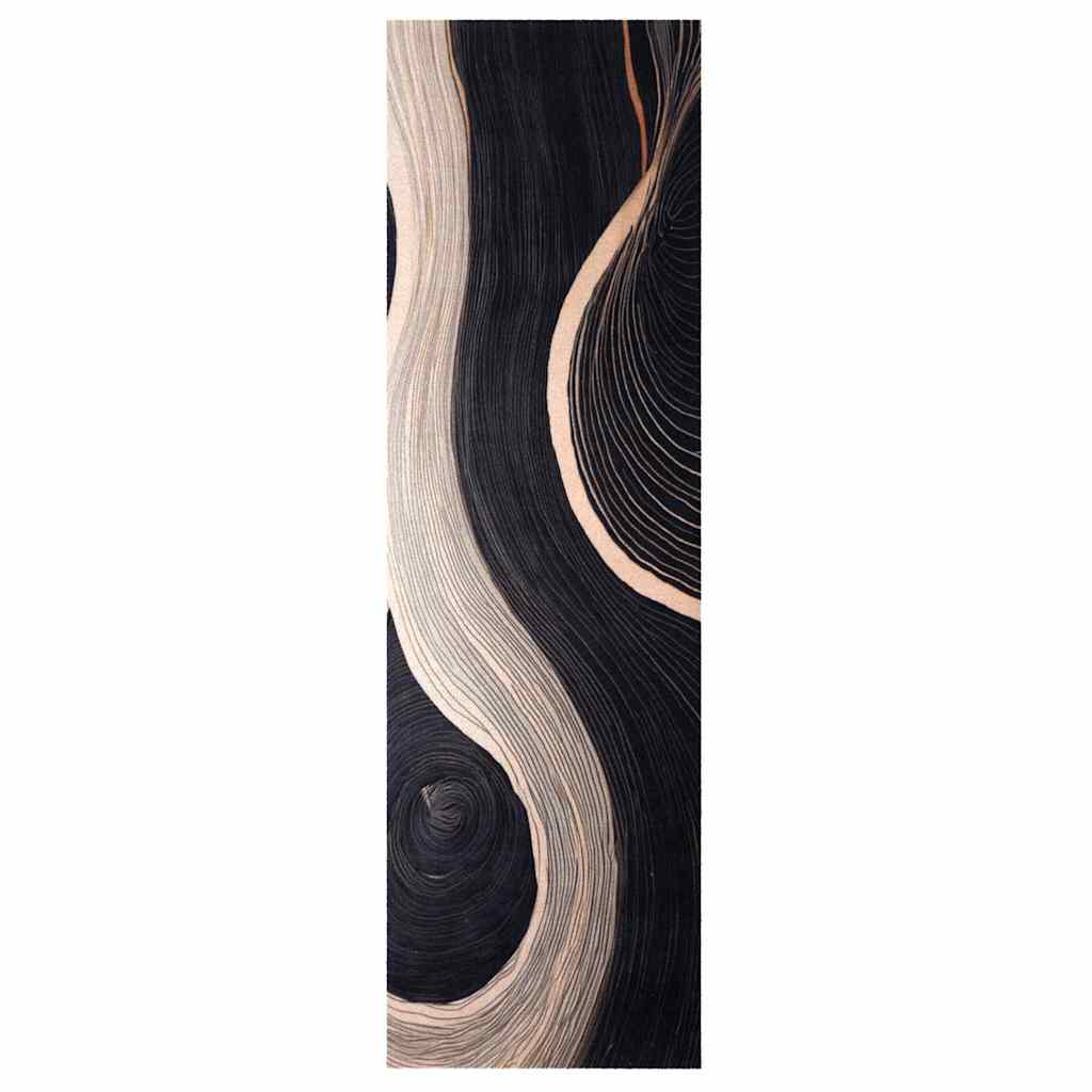 Tappeto da cucina VidaXL nero 150 x 45 cm in velluto