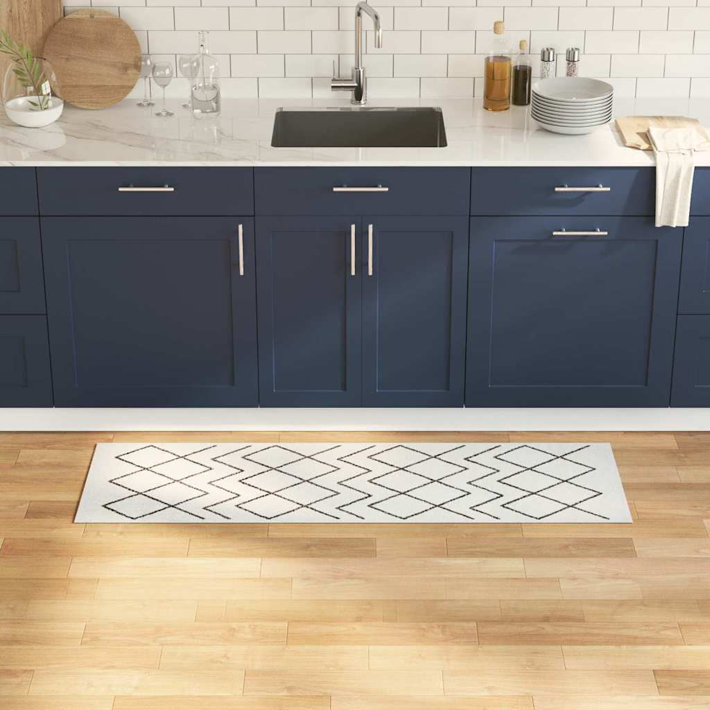 Tappeto da cucina Vidaxx bianco 150 x 45 cm in velluto