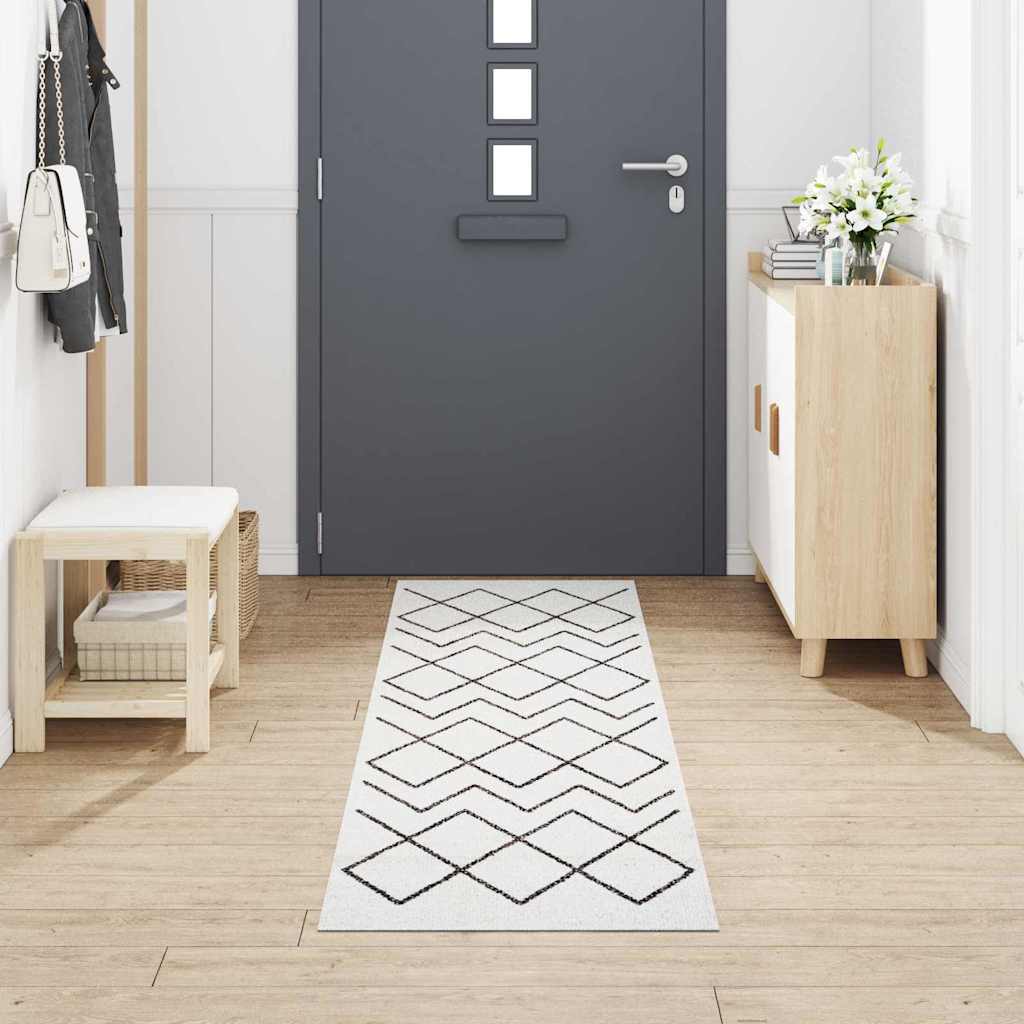 Tappeto da cucina VidaXL bianco 300 x 60 cm in velluto